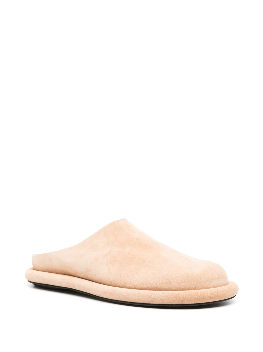 slip-on suede mules - 2