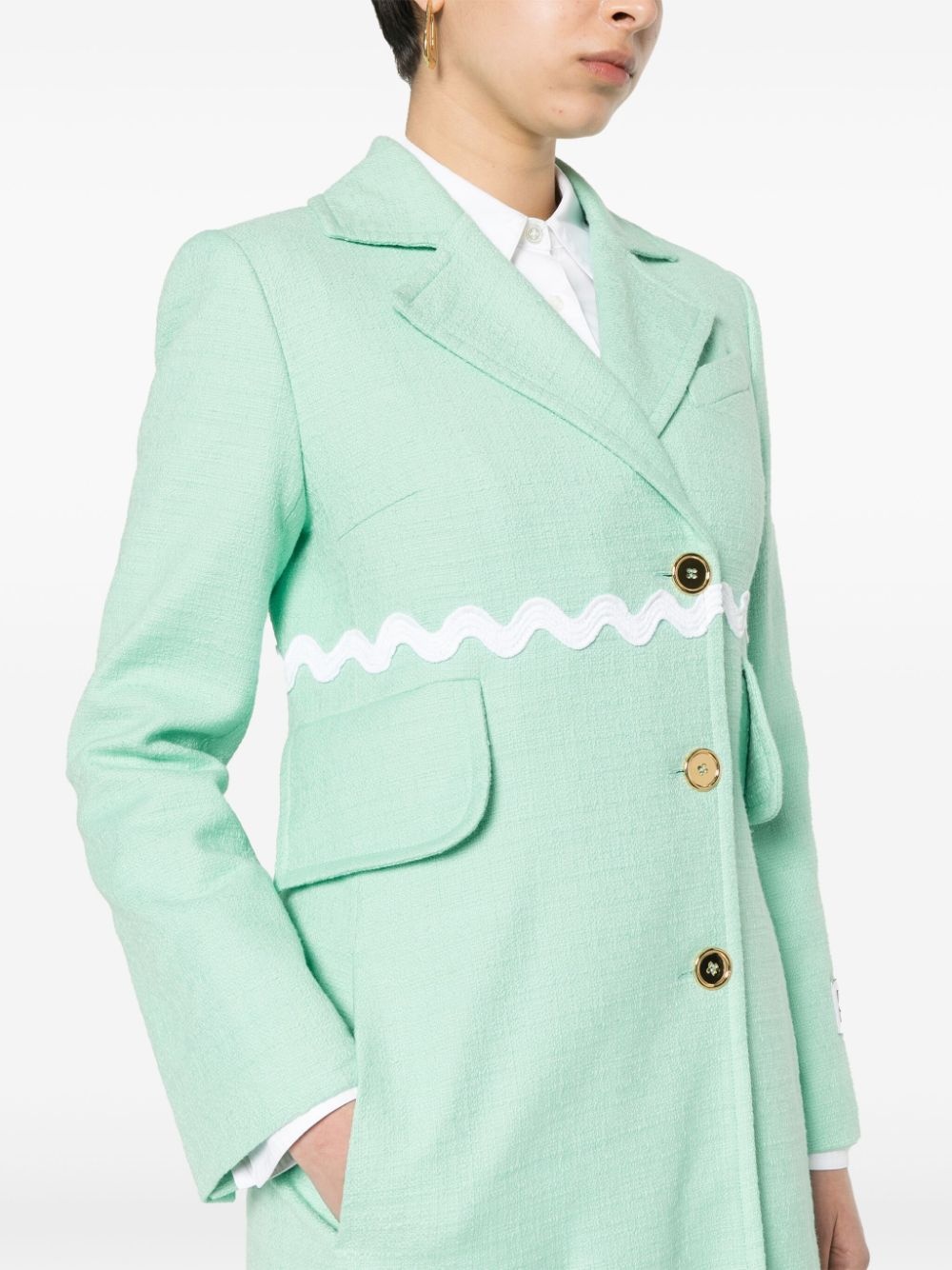 Wave tweed coat - 5
