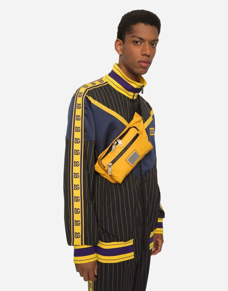 Dolce & Gabbana Small nylon belt bag with logo tag outlook