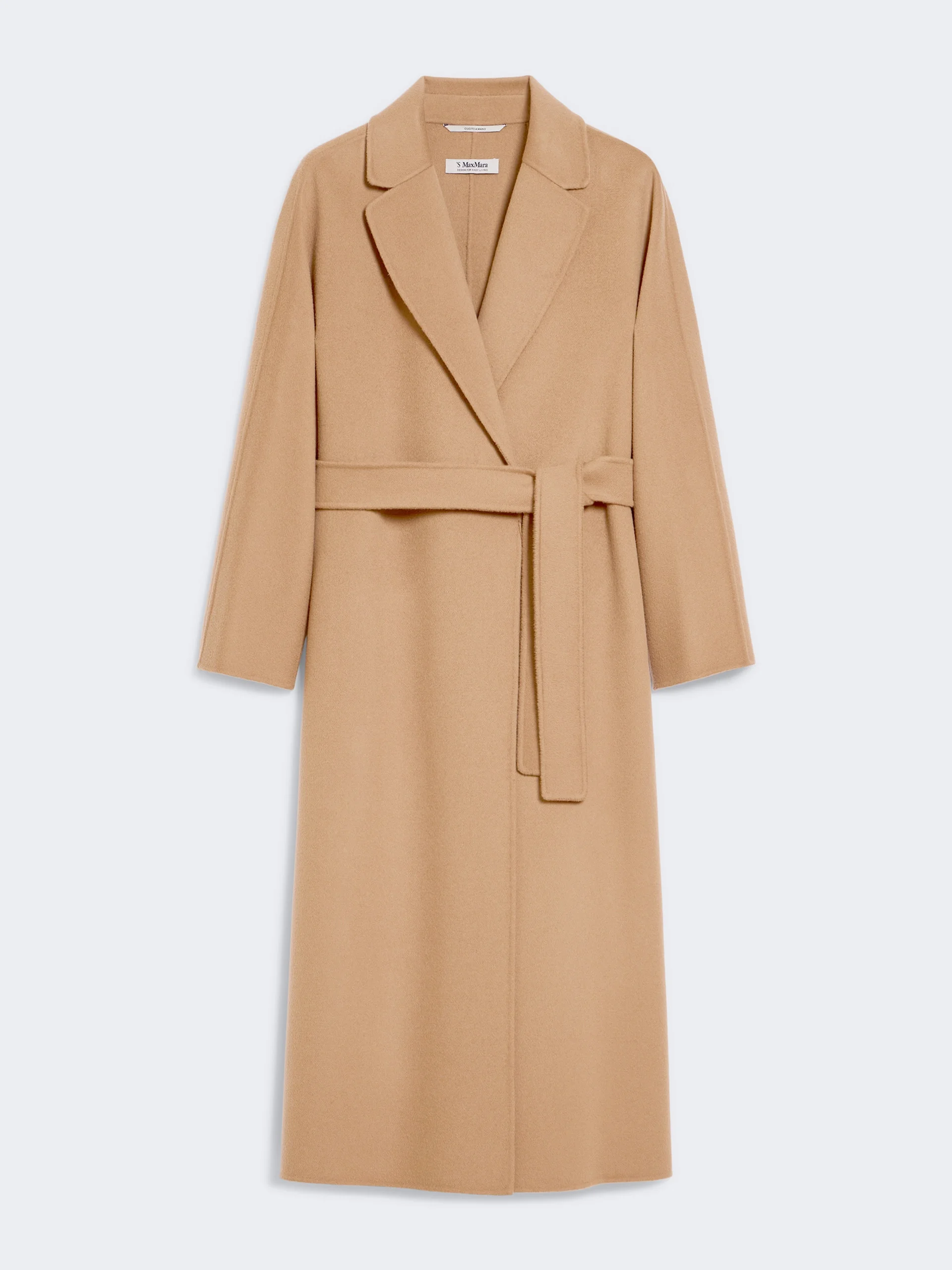 ESTURIA Wool broadcloth midi coat - CAMEL - 1