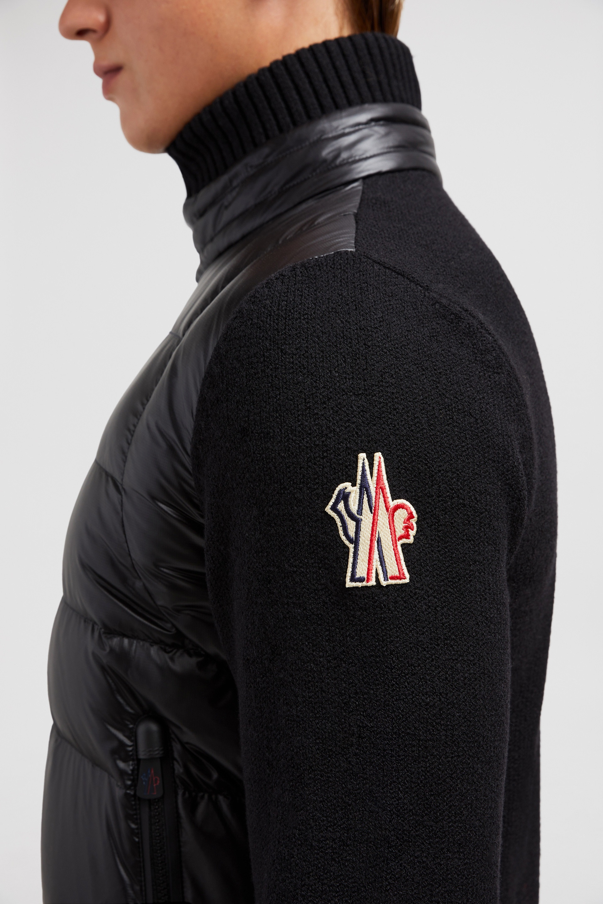 Padded Wool Zip-Up Cardigan - 7