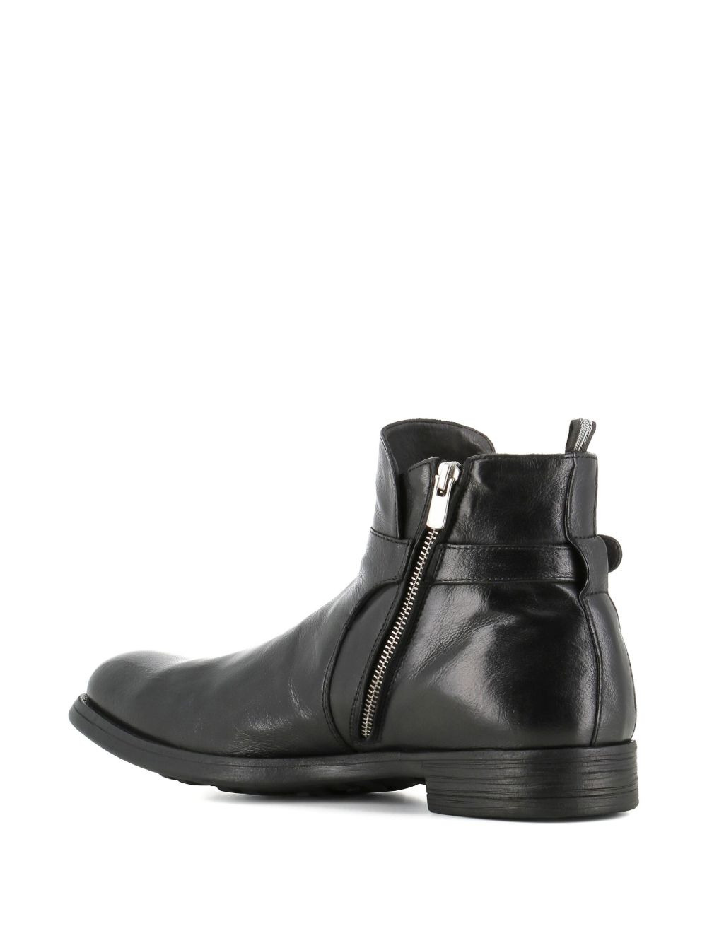 buckle zip boots - 4
