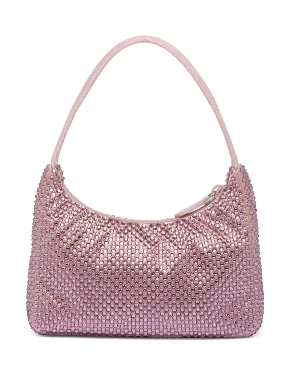 crystal-embellished satin mini bag - 4