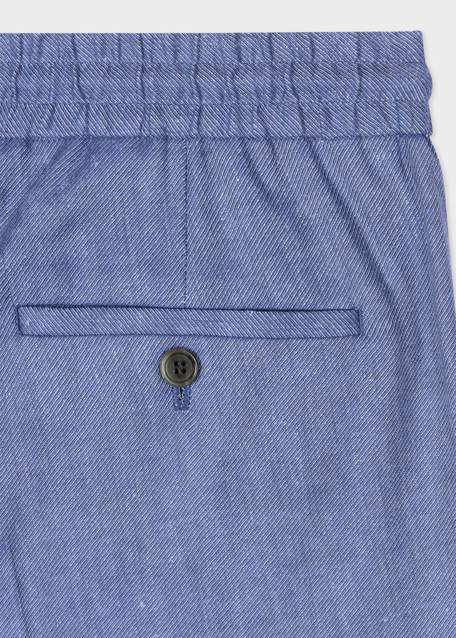 Linen-Wool Drawstring Trousers - 2