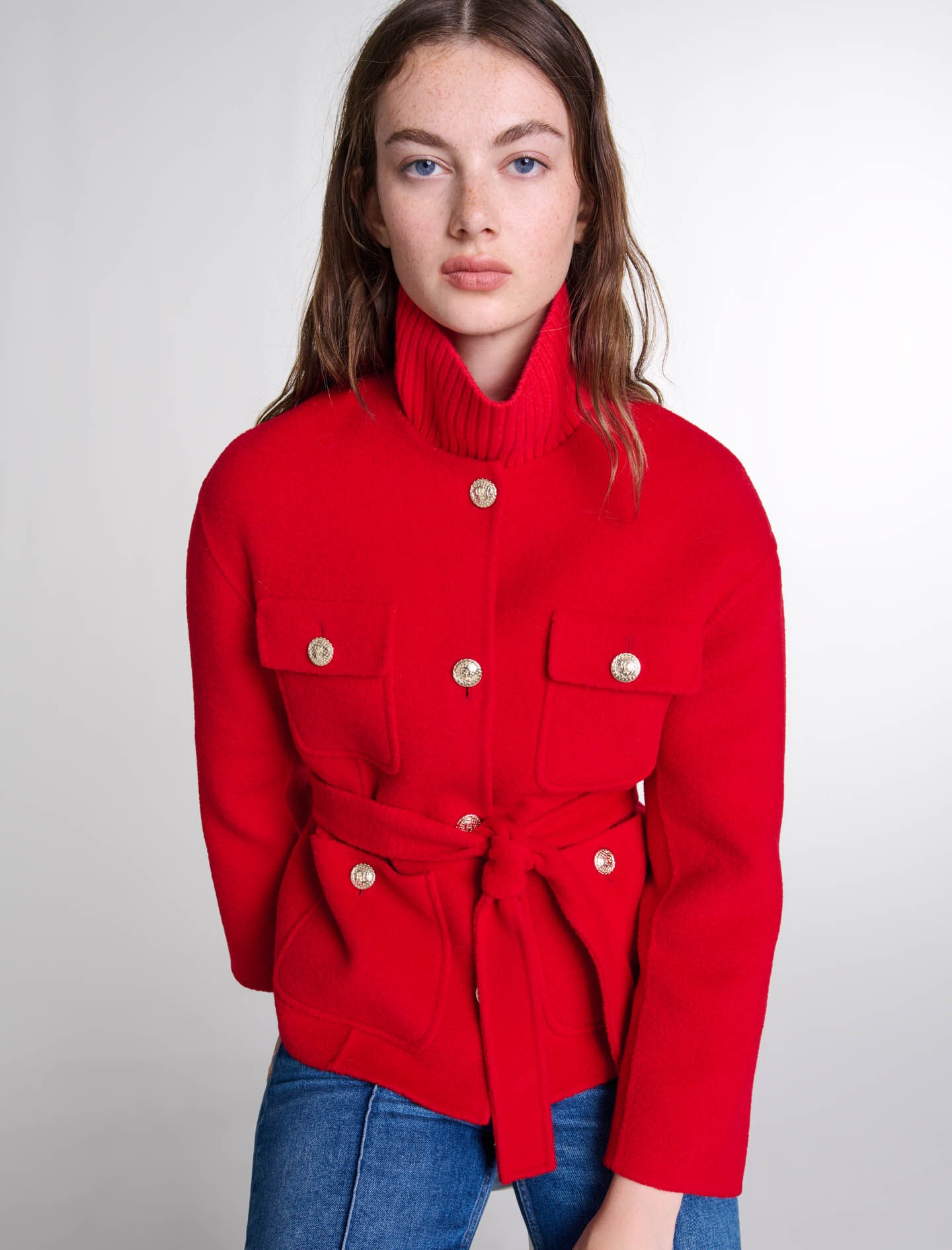 Belted double-faced jacket - 9