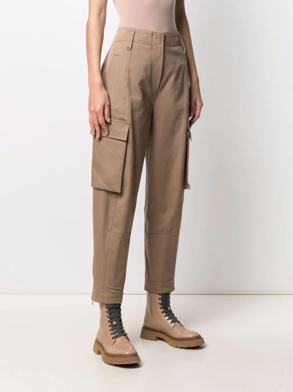 cropped cargo trousers - 3