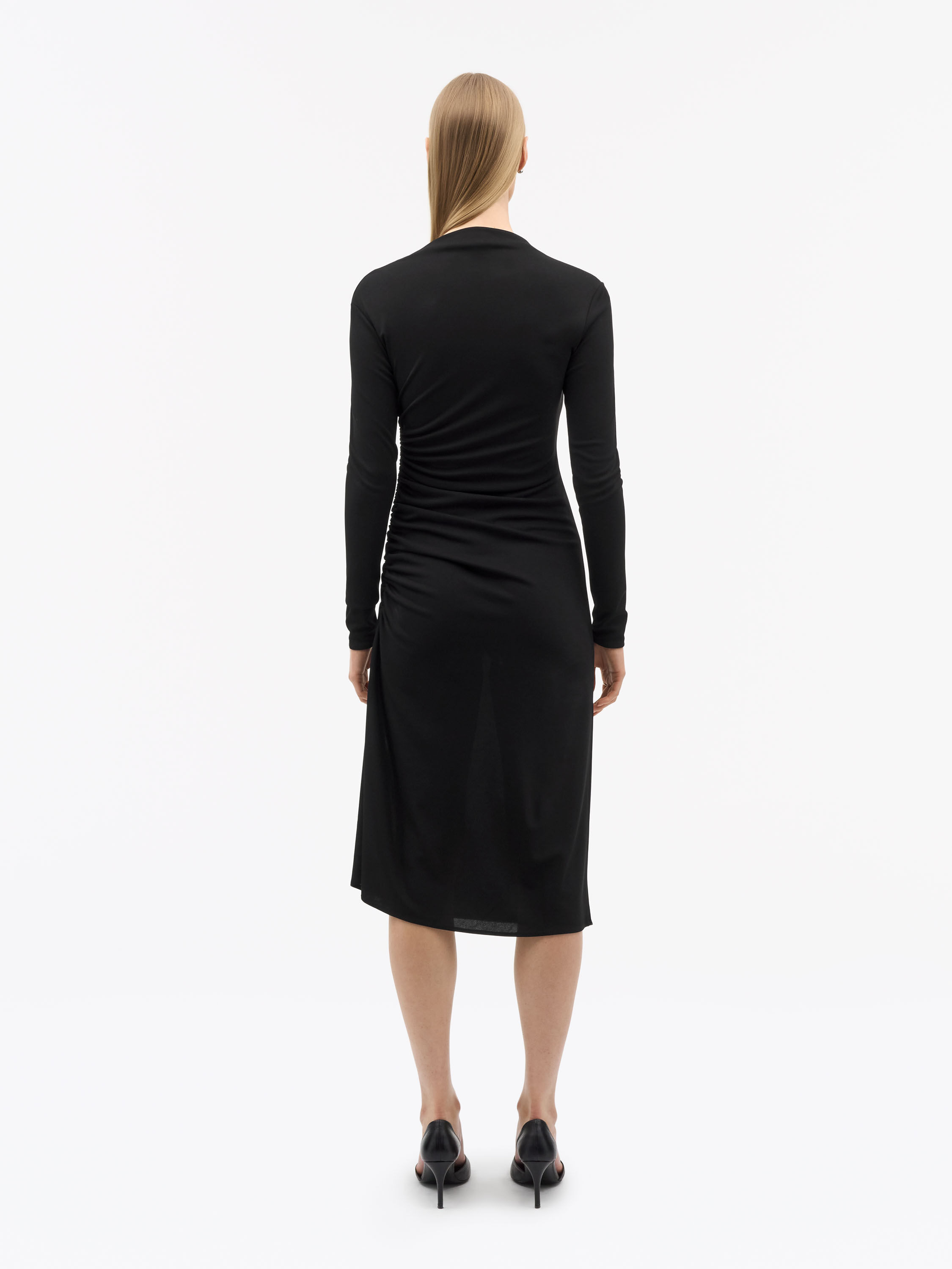 Aliz Sleeveless Draped Dress - 3