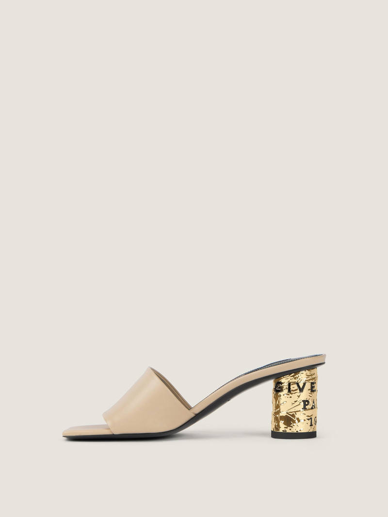 Givenchy TAPE HEELED MULES IN LEATHER outlook