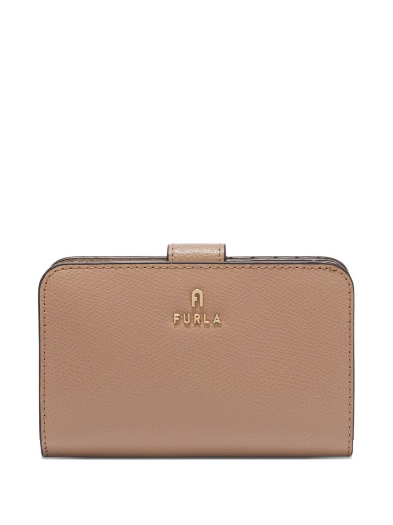 medium Camelia leather flap wallet 1