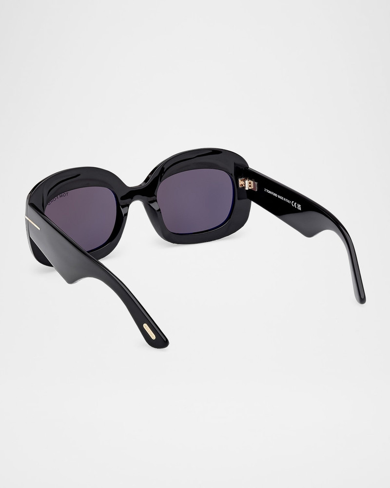 TOM FORD Carmen Round Acetate Sunglasses outlook