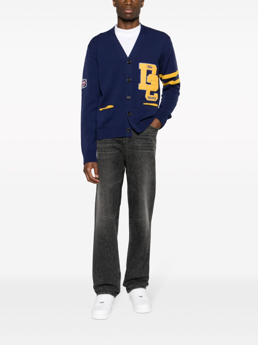 College Shetland wool cardigan - 2