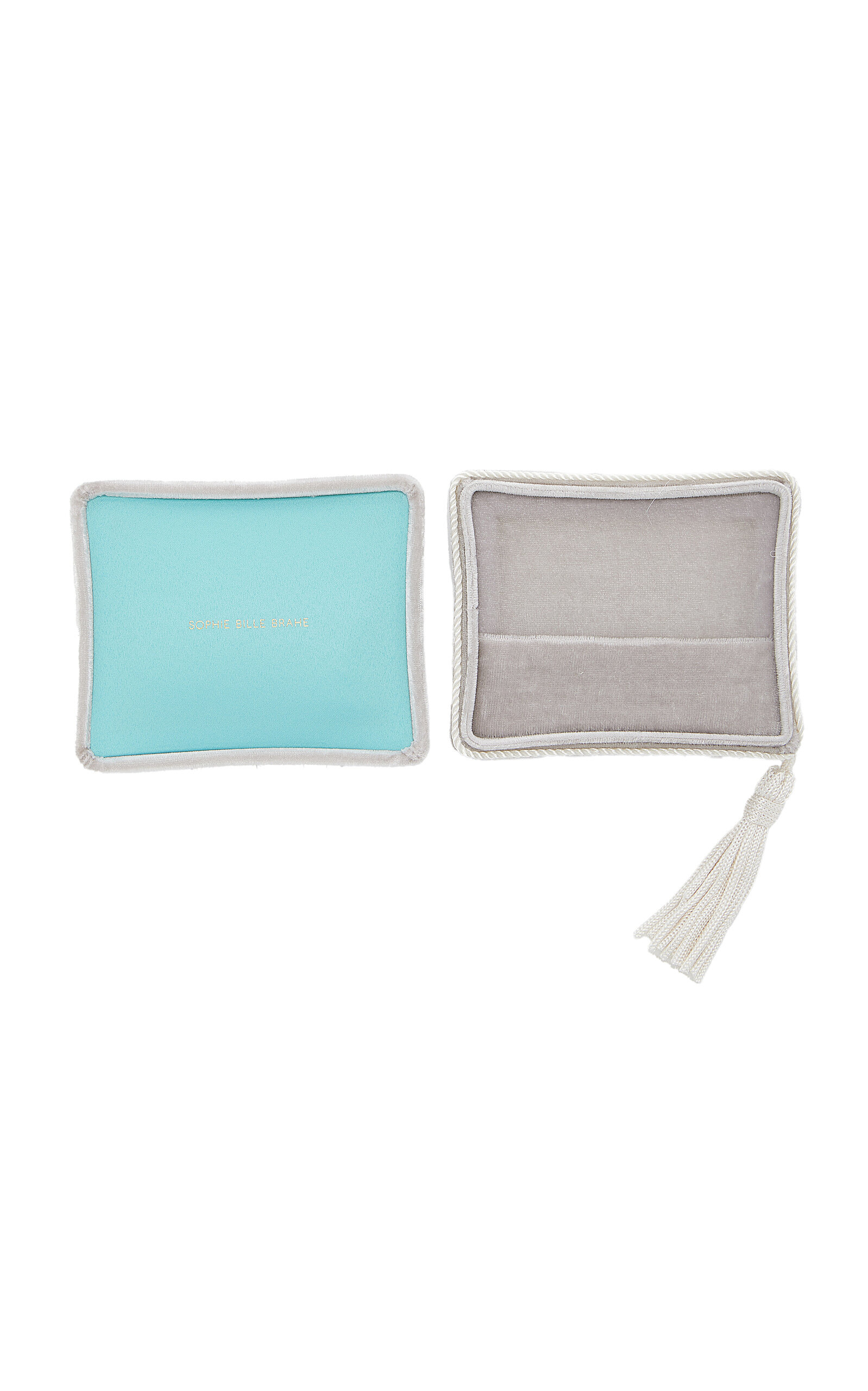 Tasseled Velvet Jewelry Case silver - 2