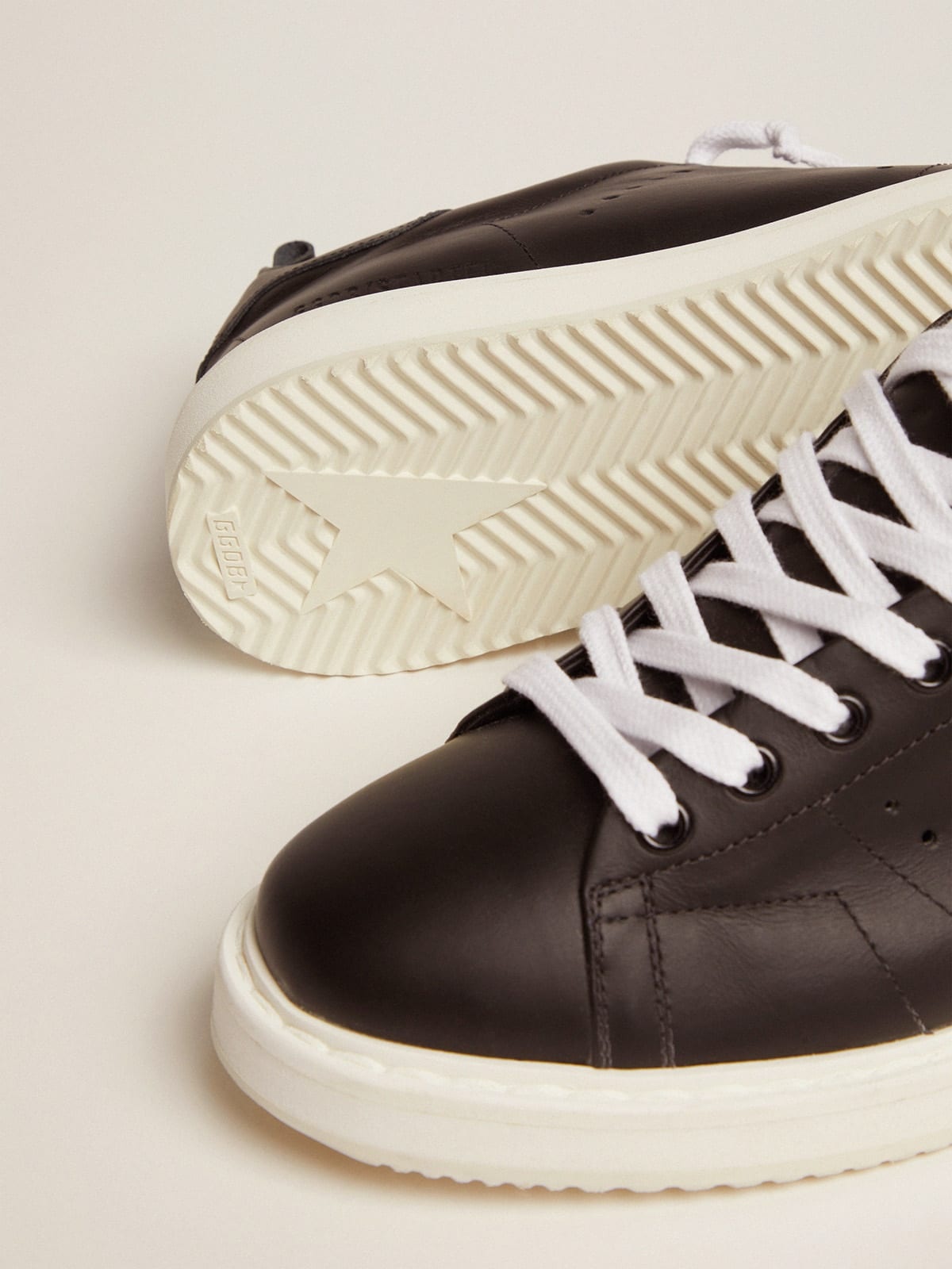 Starter sneakers in total black leather - 4