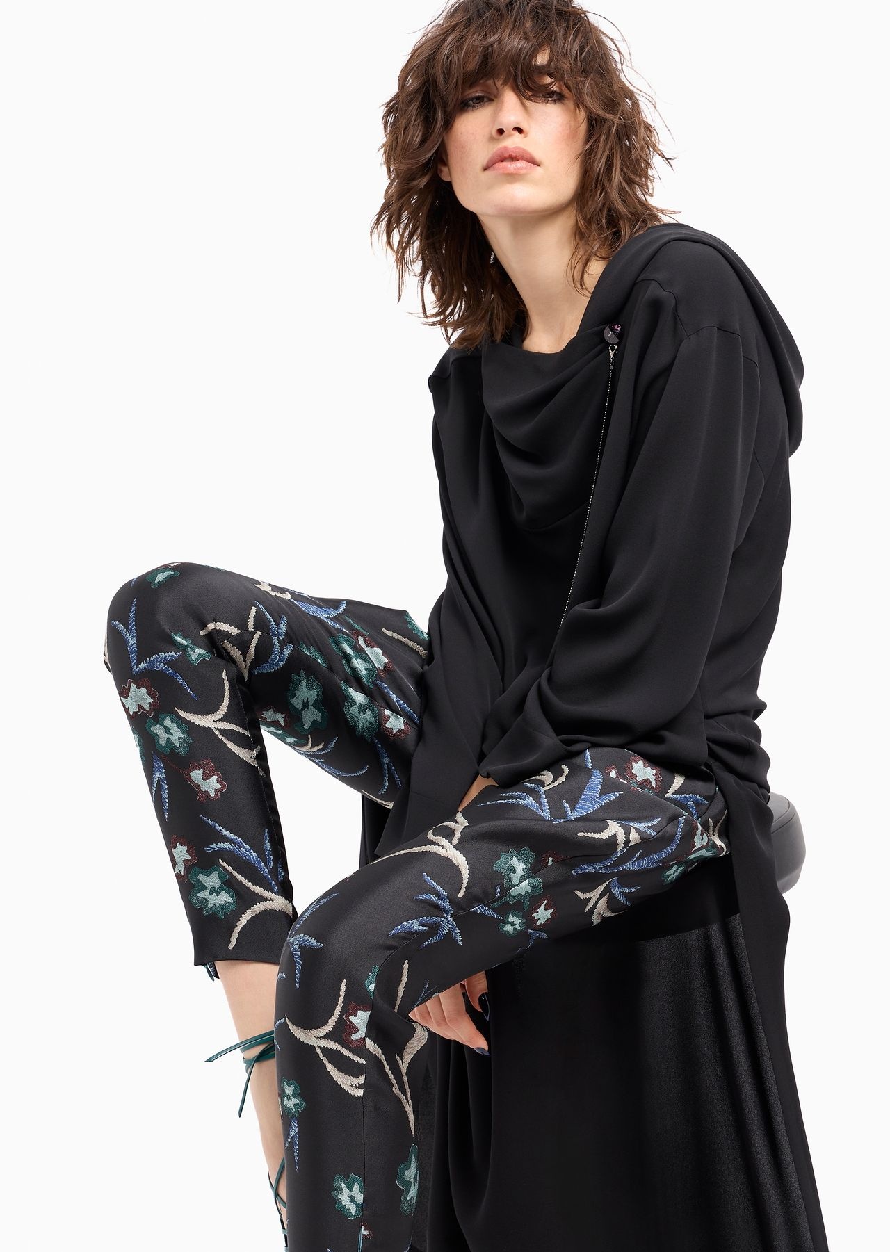ASV triple silk georgette long dress - 6