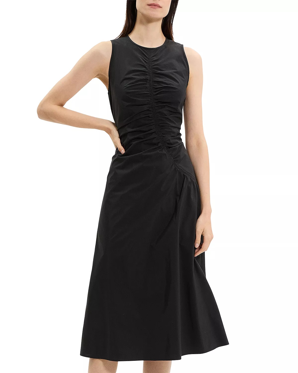 Ruched Sleeveless Dress - 2