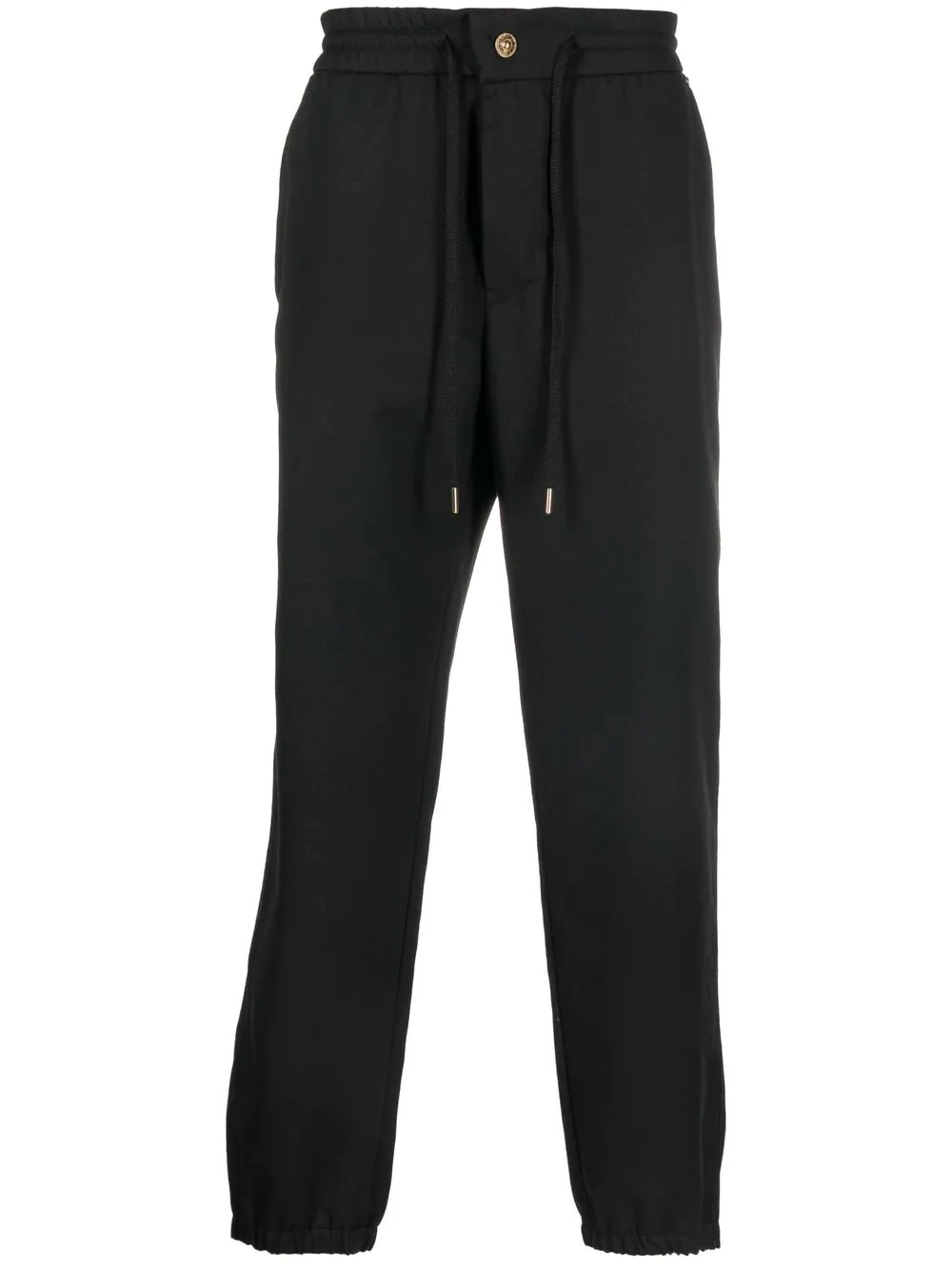 logo-patch cotton track-pants - 1