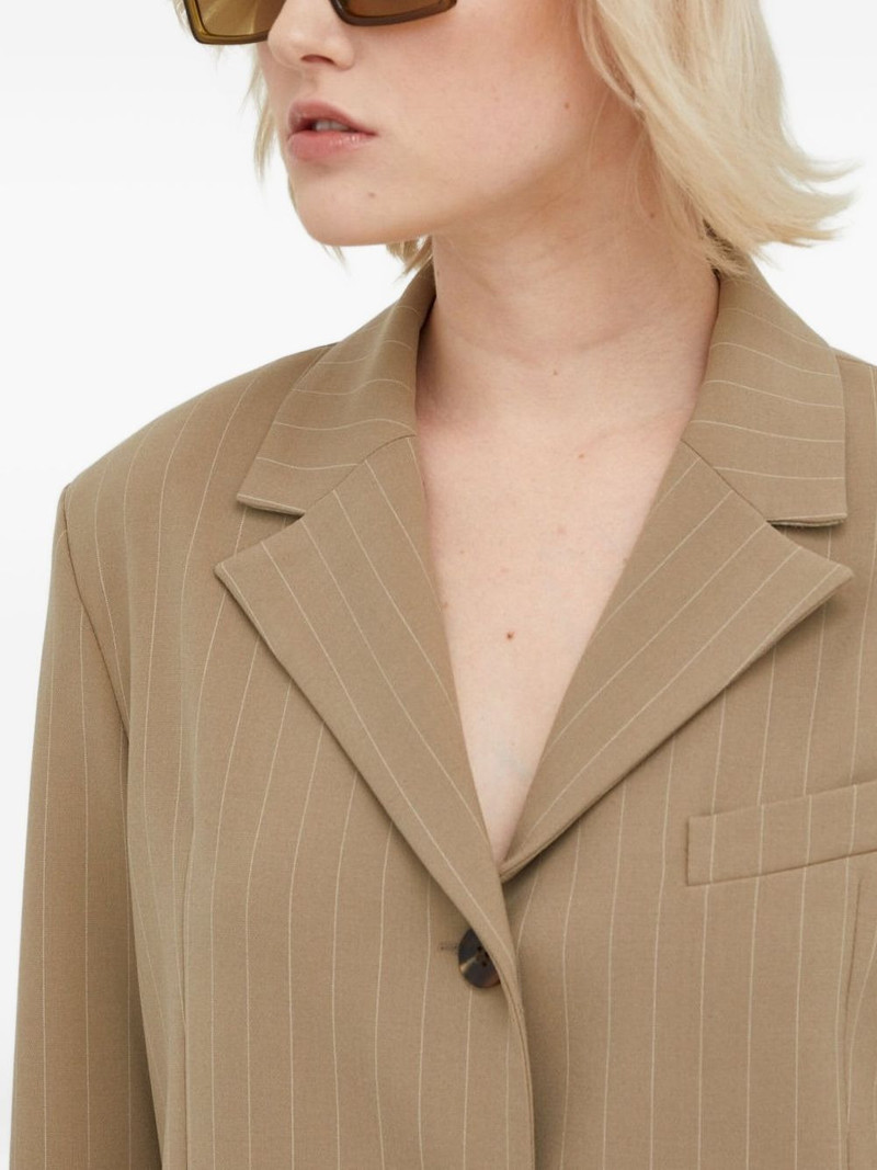 pinstripe single-breasted blazer 4