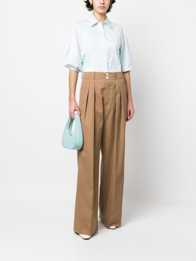 Plan C pleated high-waisted trousers outlook