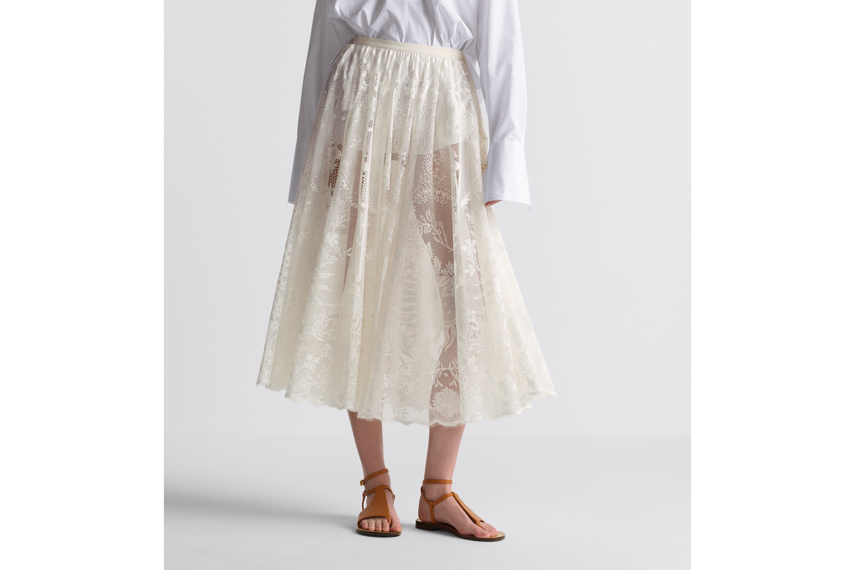Dioriviera Flared Mid-Length Skirt - 4