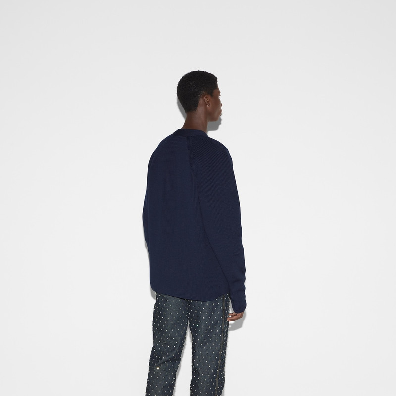 Chunky rib knit cardigan 4