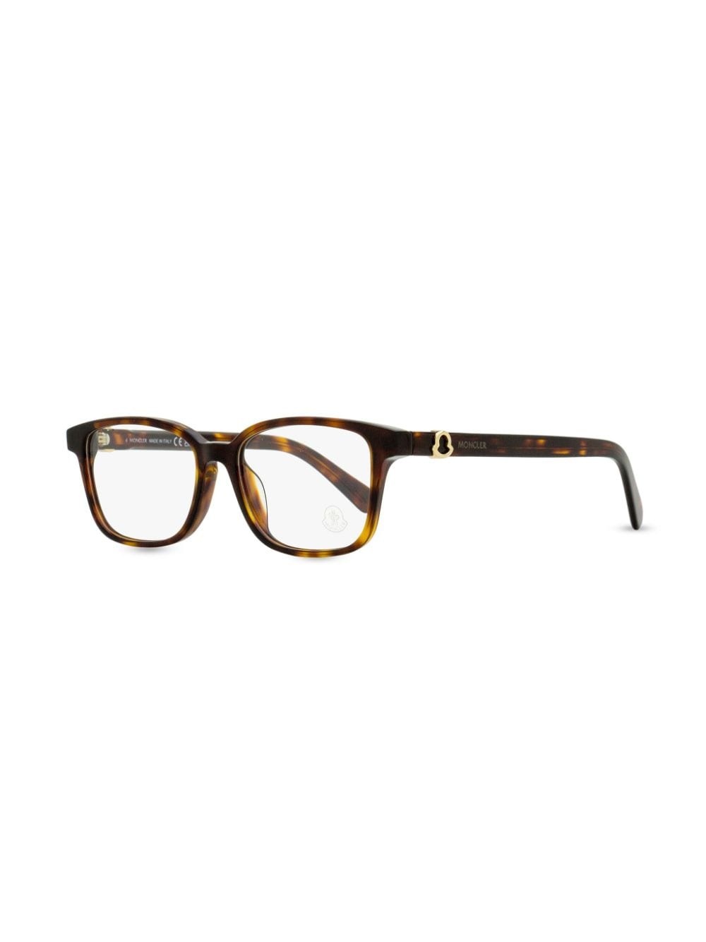 tortoiseshell rectangle-frame glasses - 2