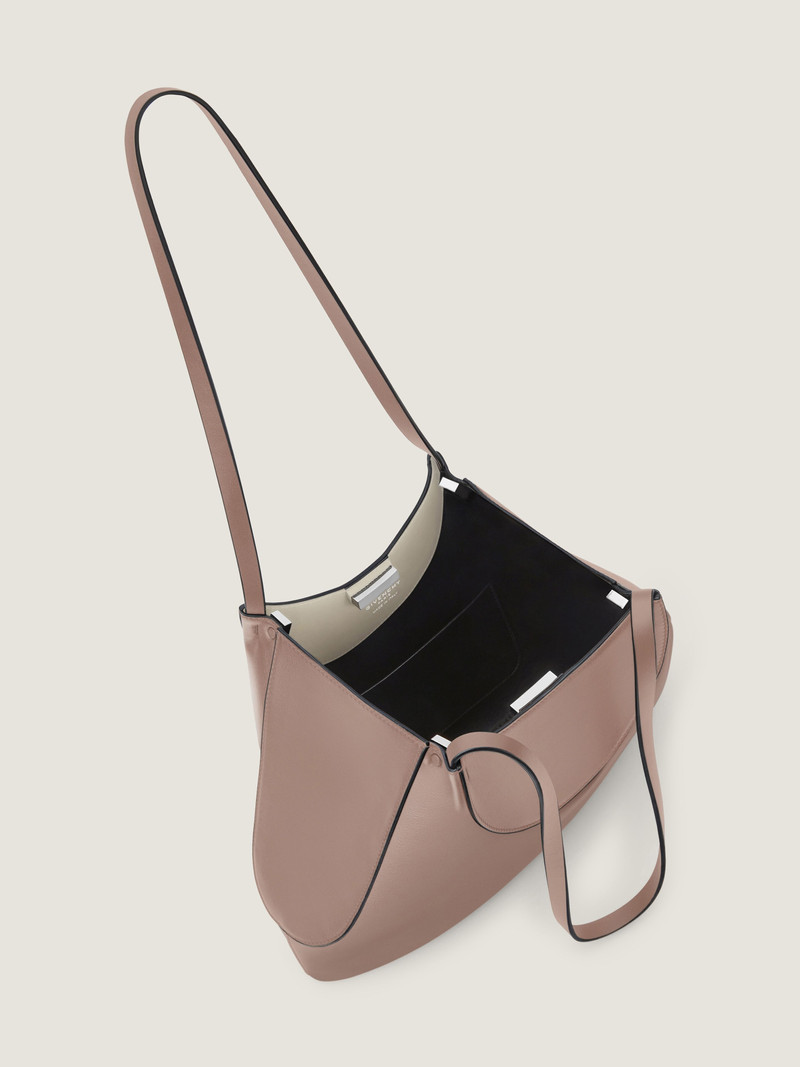 SMALL FACET TOTE BAG IN GRAINED LEATHER 5