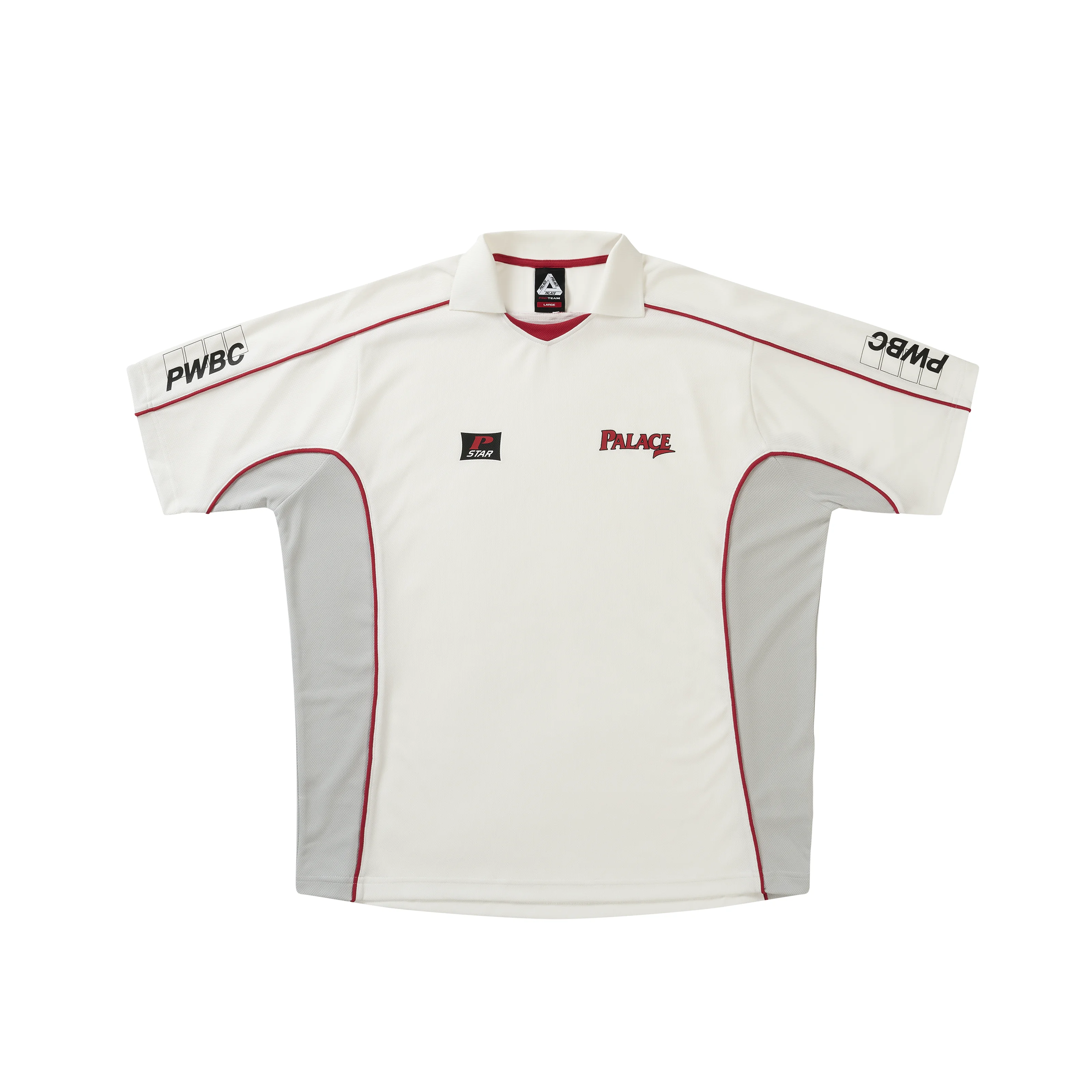 PALACE GOLF MESH POLO WHITE - 1
