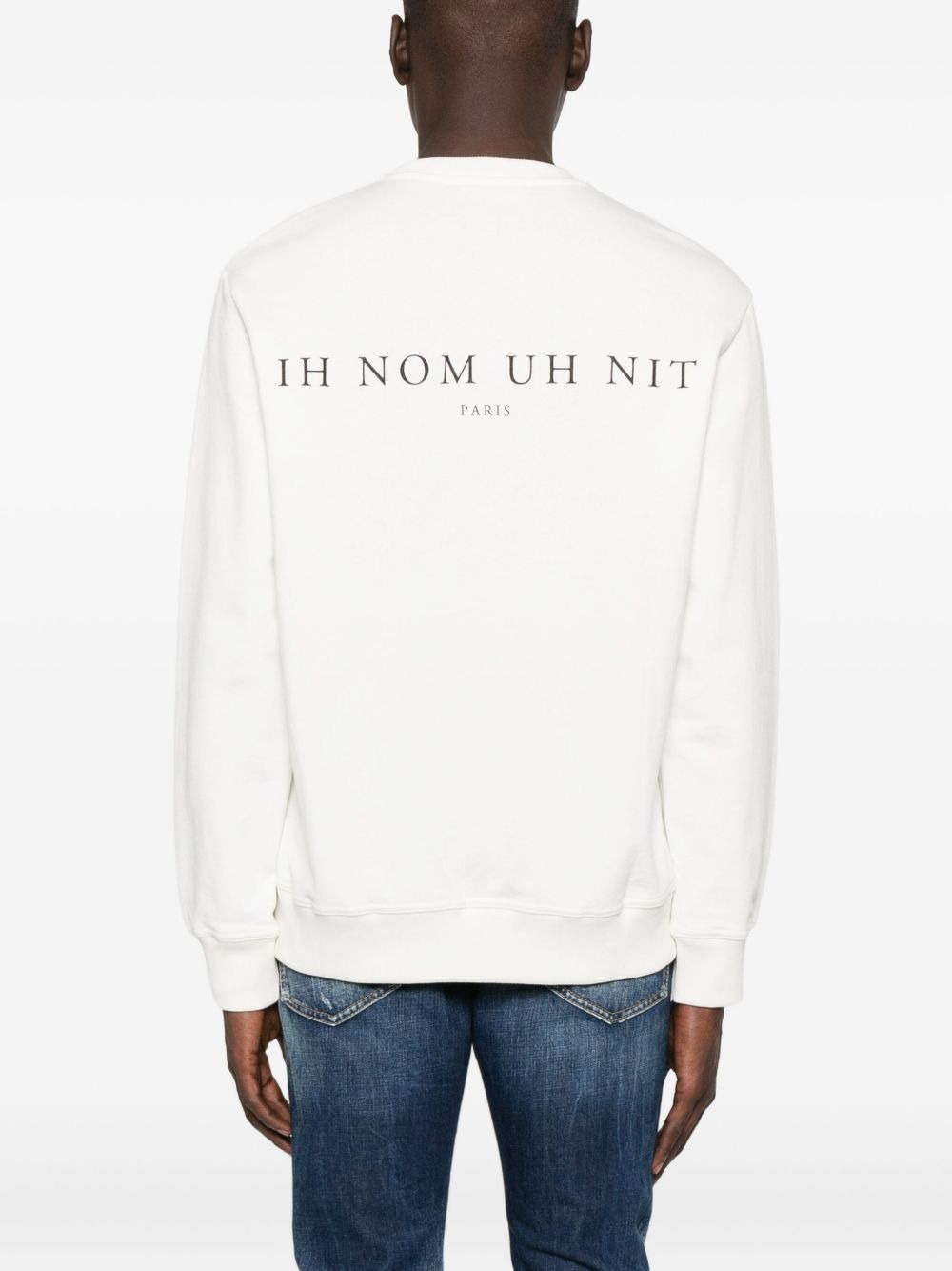 beaded-face sweatshirt - 4