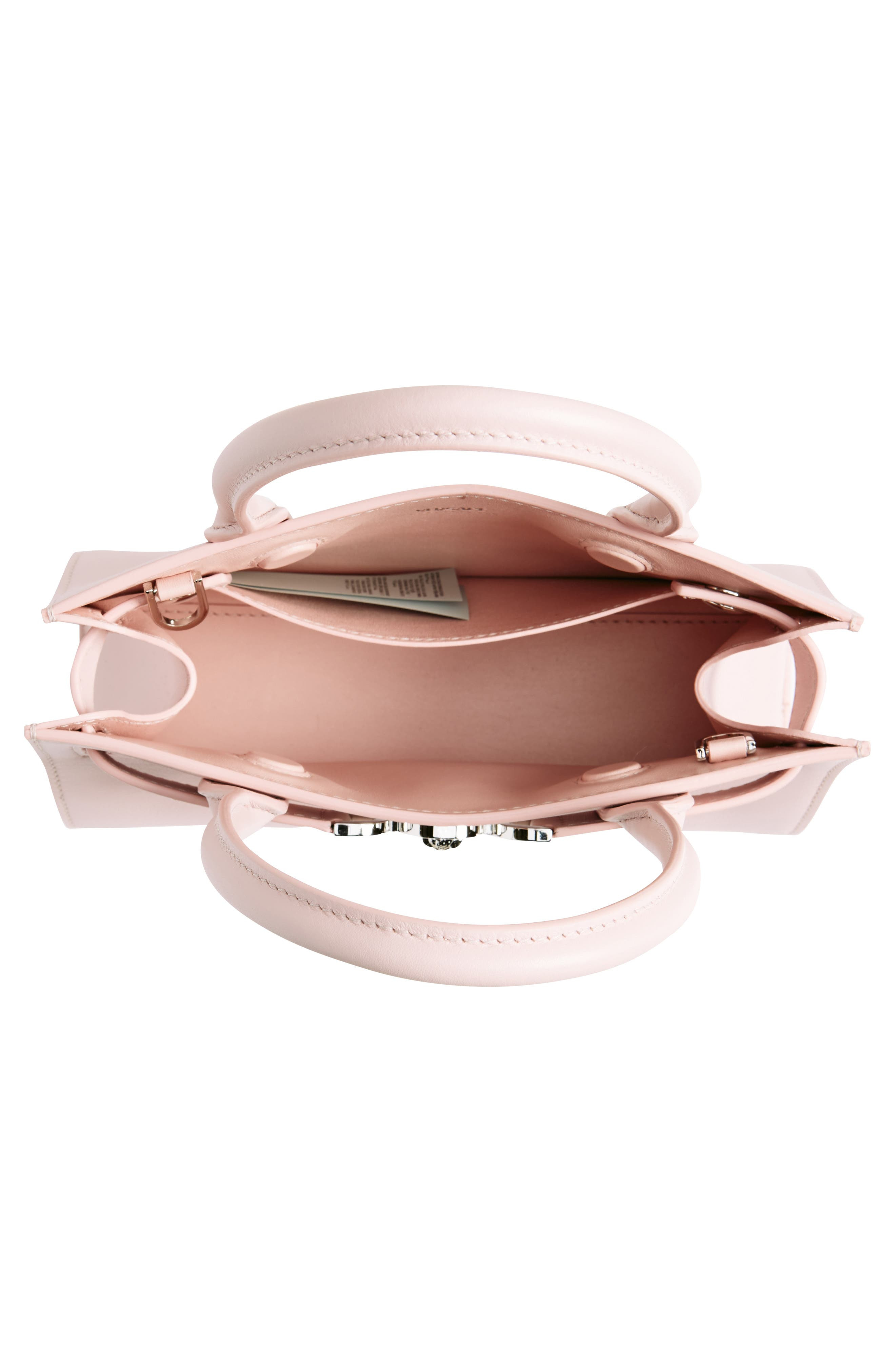 Versace Medusa Small Belted Leather Tote in Dusty Rose-Palaldium at Nordstrom - 5