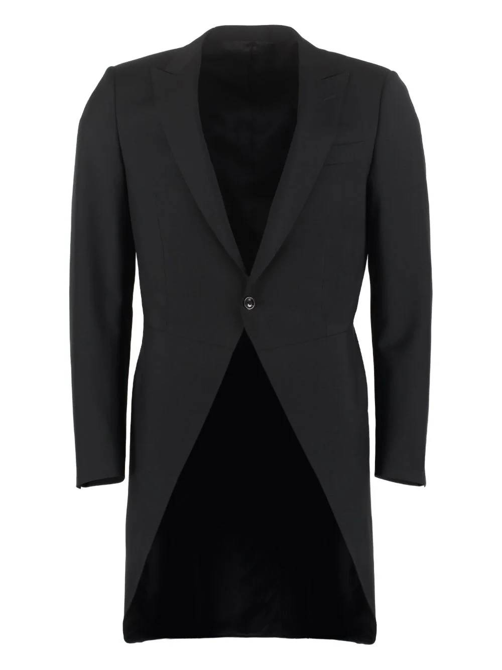 single-breasted long-sleeve jacket - 1