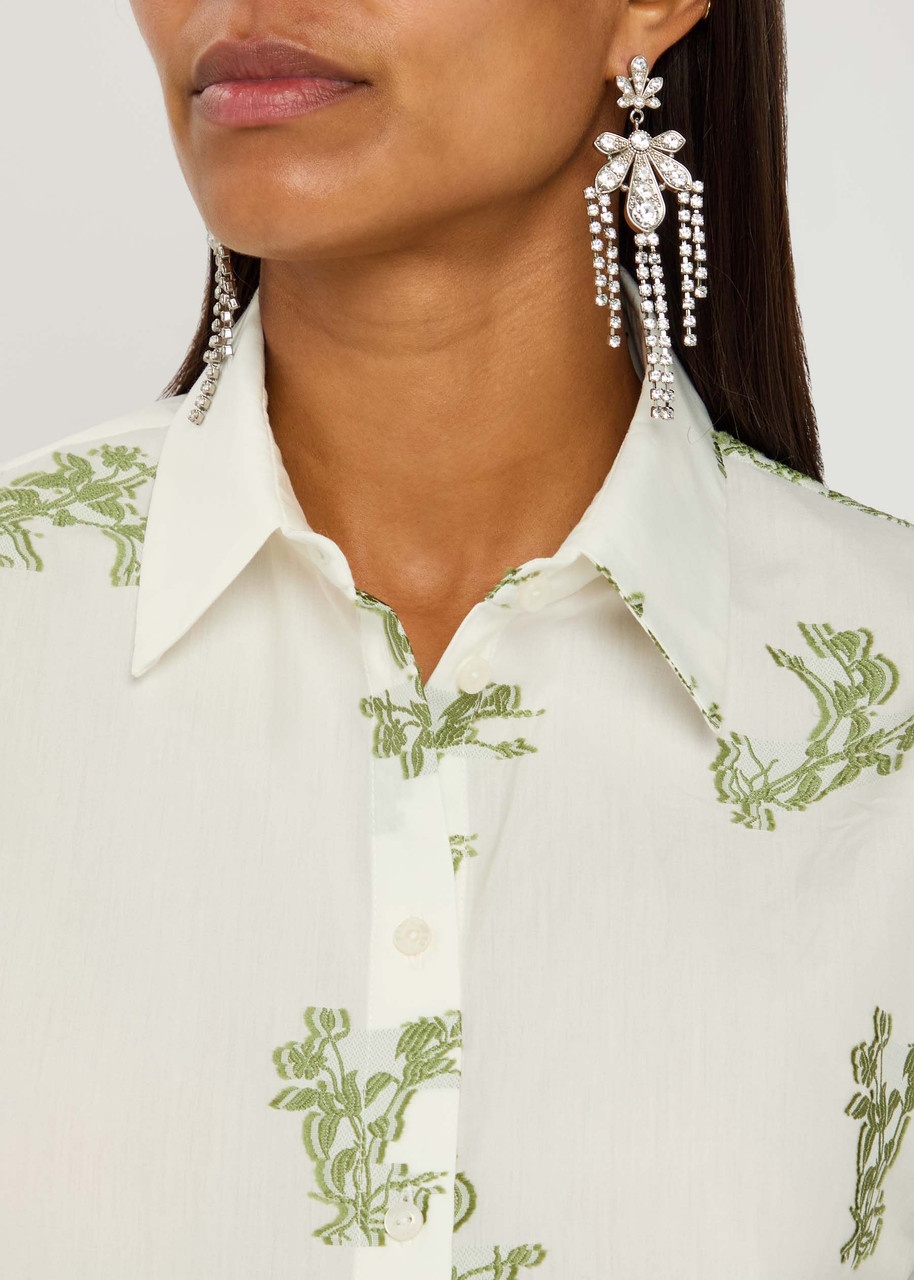 Erdem Embroidered Cotton Shirt - 5