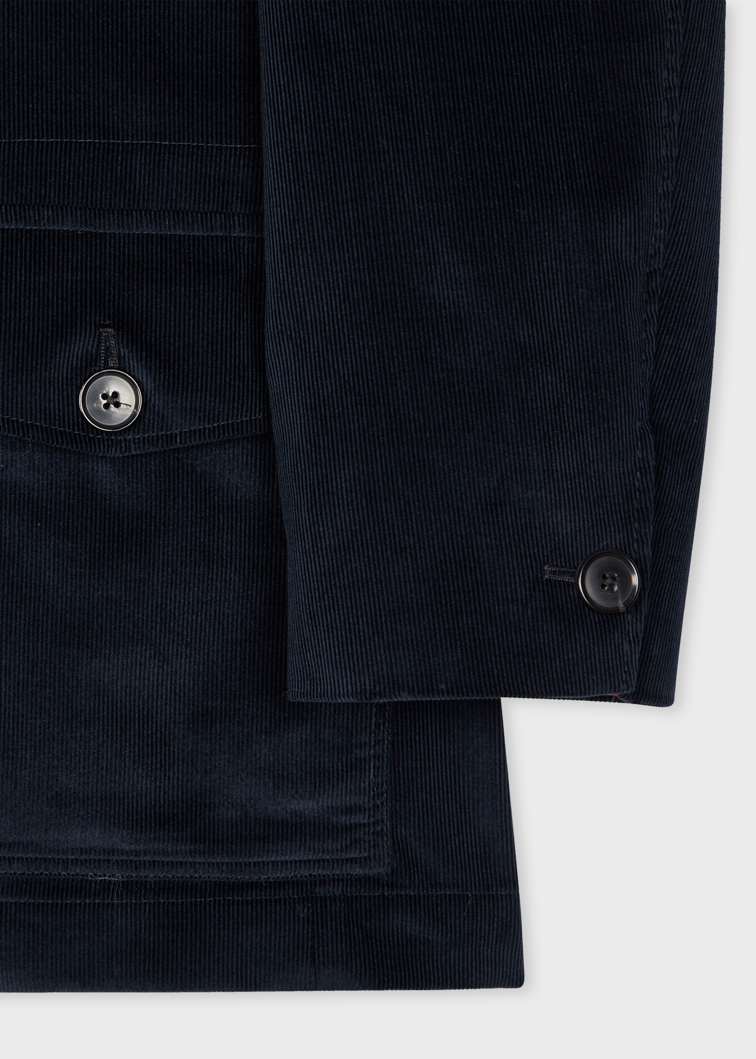Navy Corduroy Patch-Pocket Blazer - 3