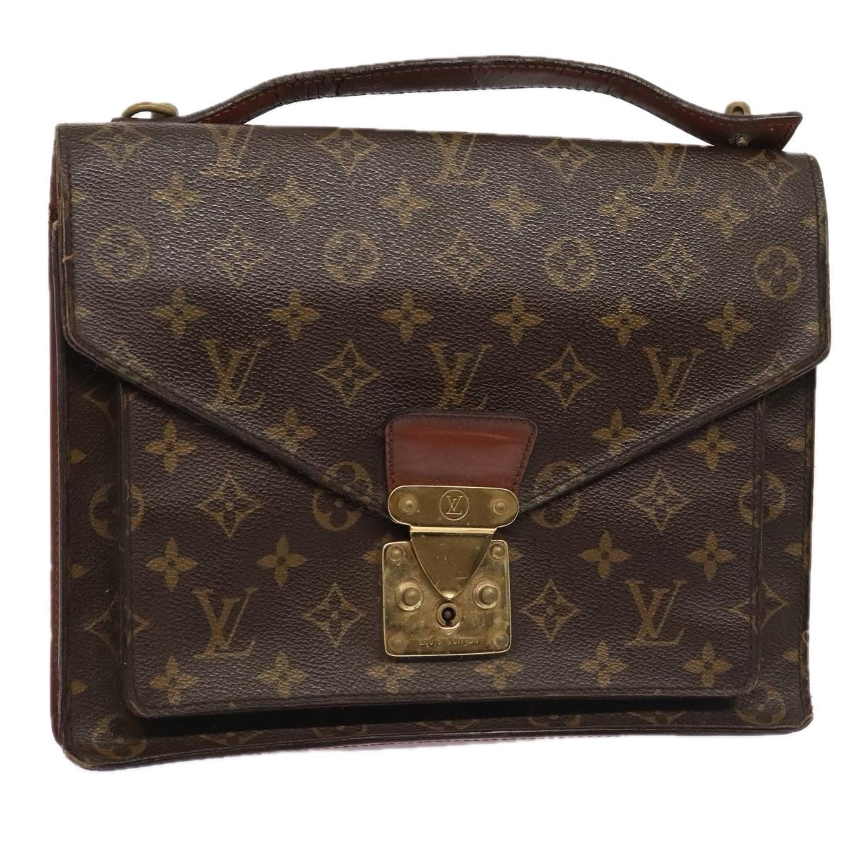 LOUIS VUITTON Monogram Monceau 28 Hand Bag M51185 - 1