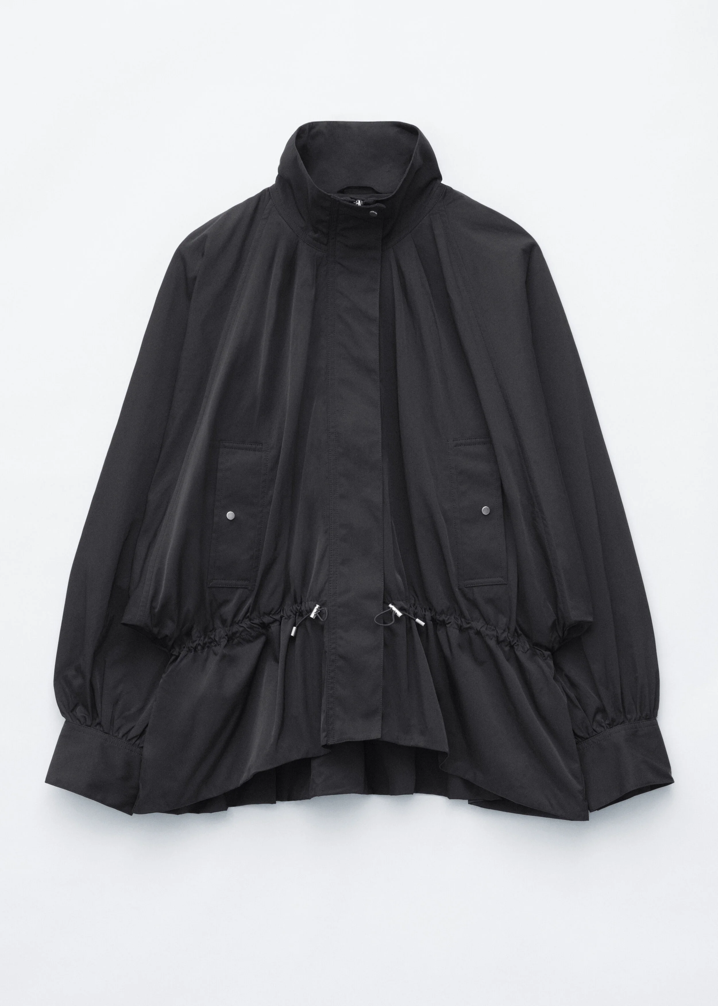 Nylon Funnel-Collar Jacket - 1