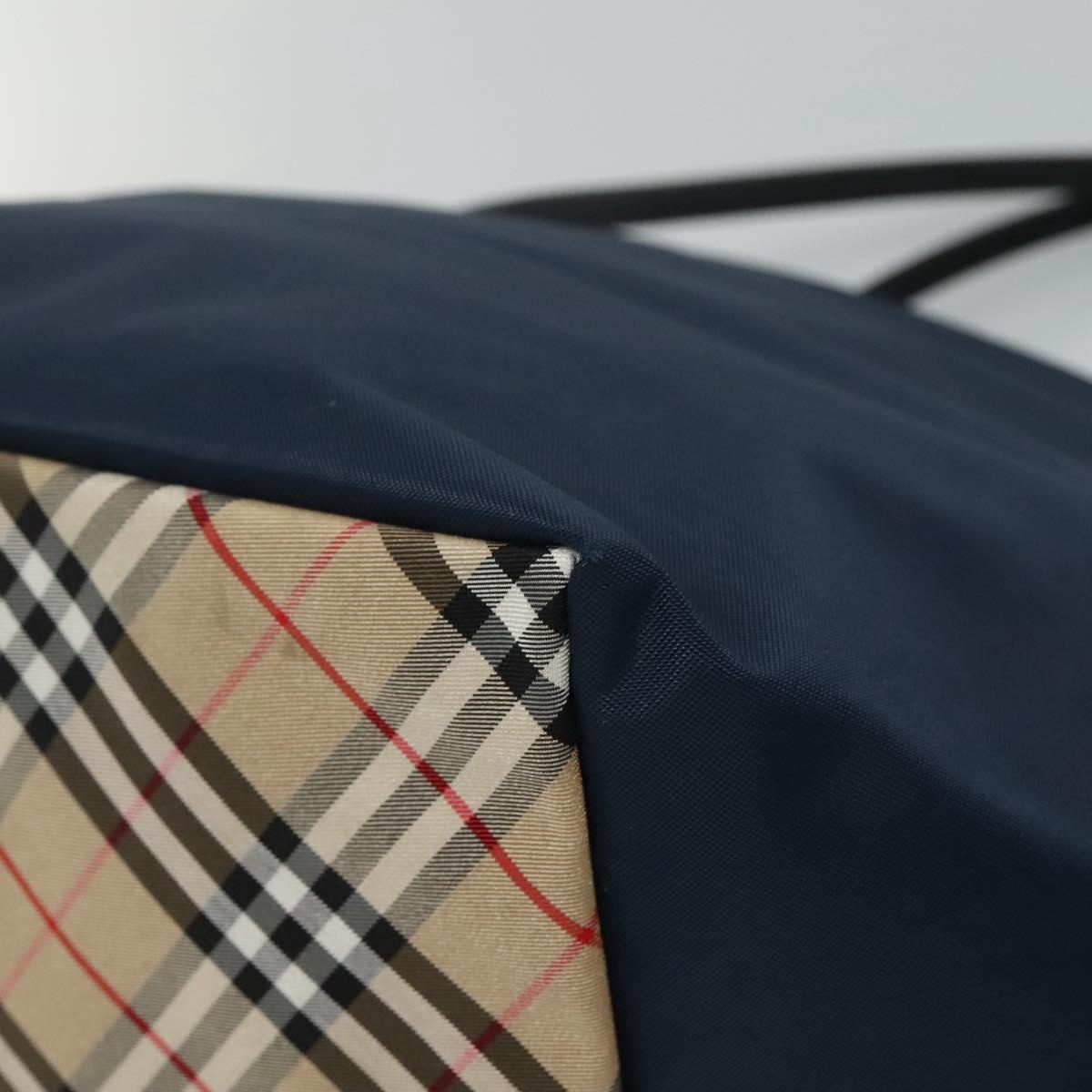 Burberry Blue Label Tote Bag Nylon Navy - 15