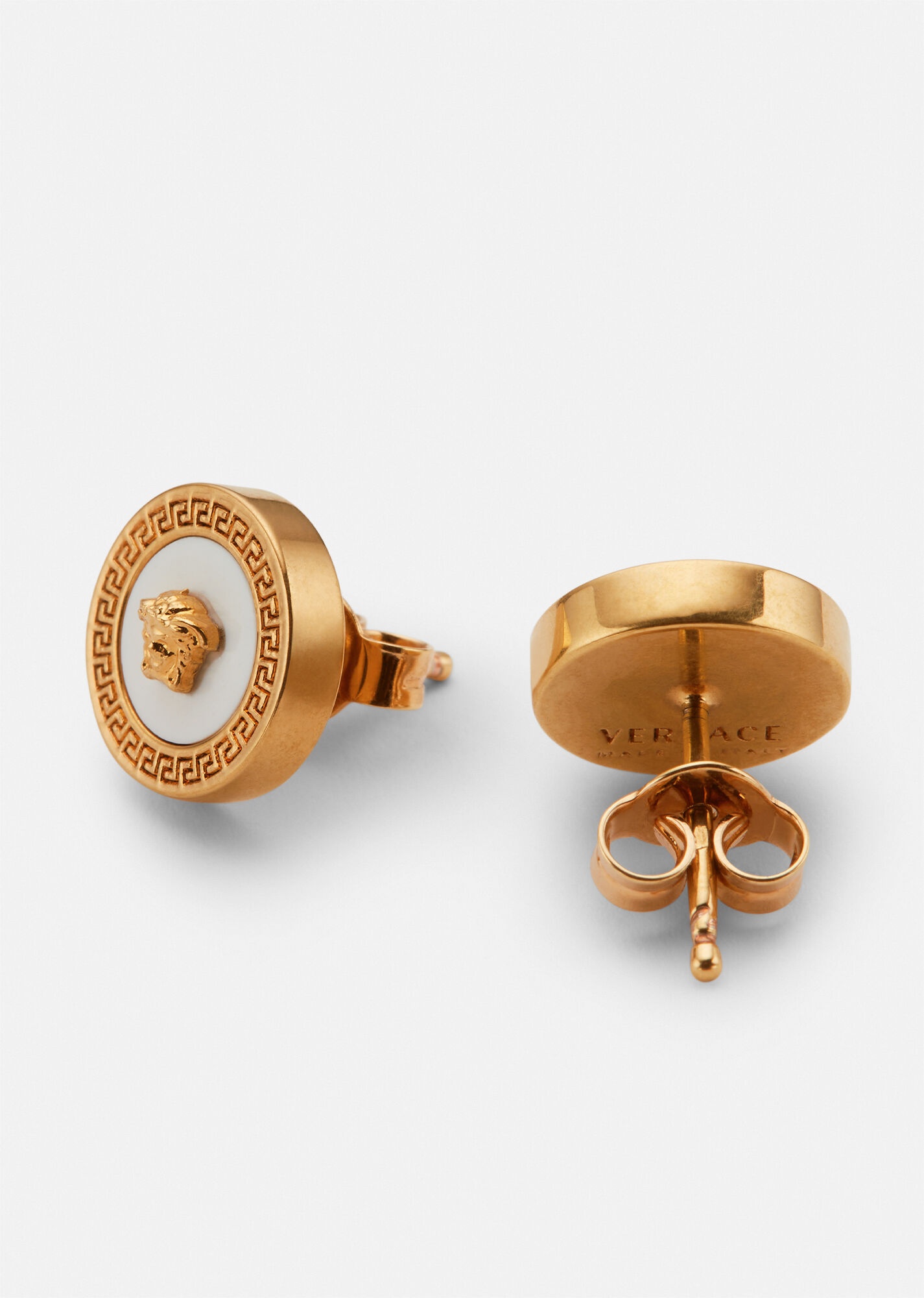 Enamel Medusa Stud Earrings - 2