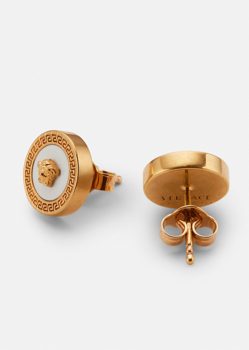 VERSACE Enamel Medusa Stud Earrings outlook