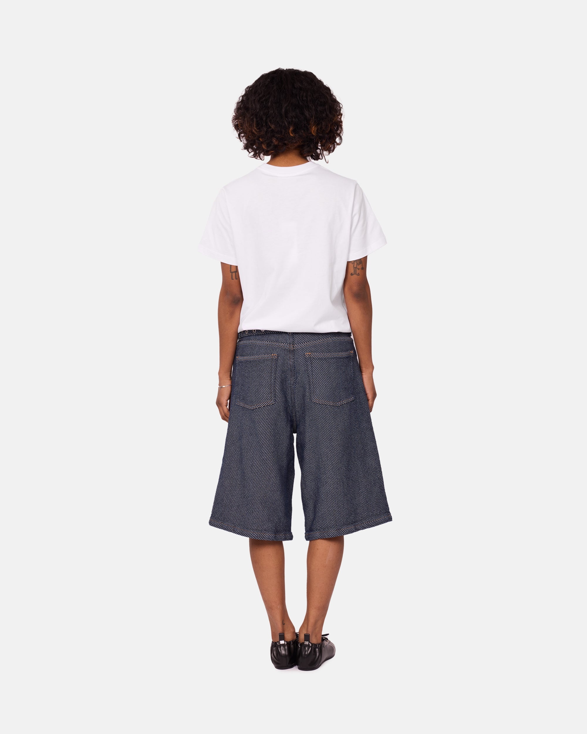 Heavy Twill Denim Shorts - 6