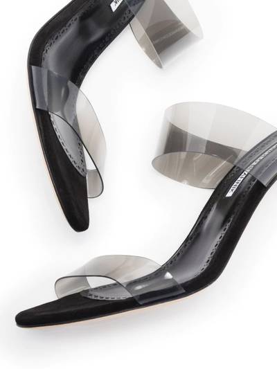 Manolo Blahnik strap-detail open-toe mules outlook