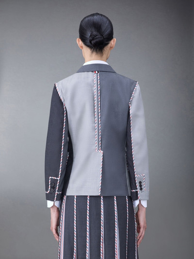 Thom Browne Unconstructed Funmix wool blazer outlook