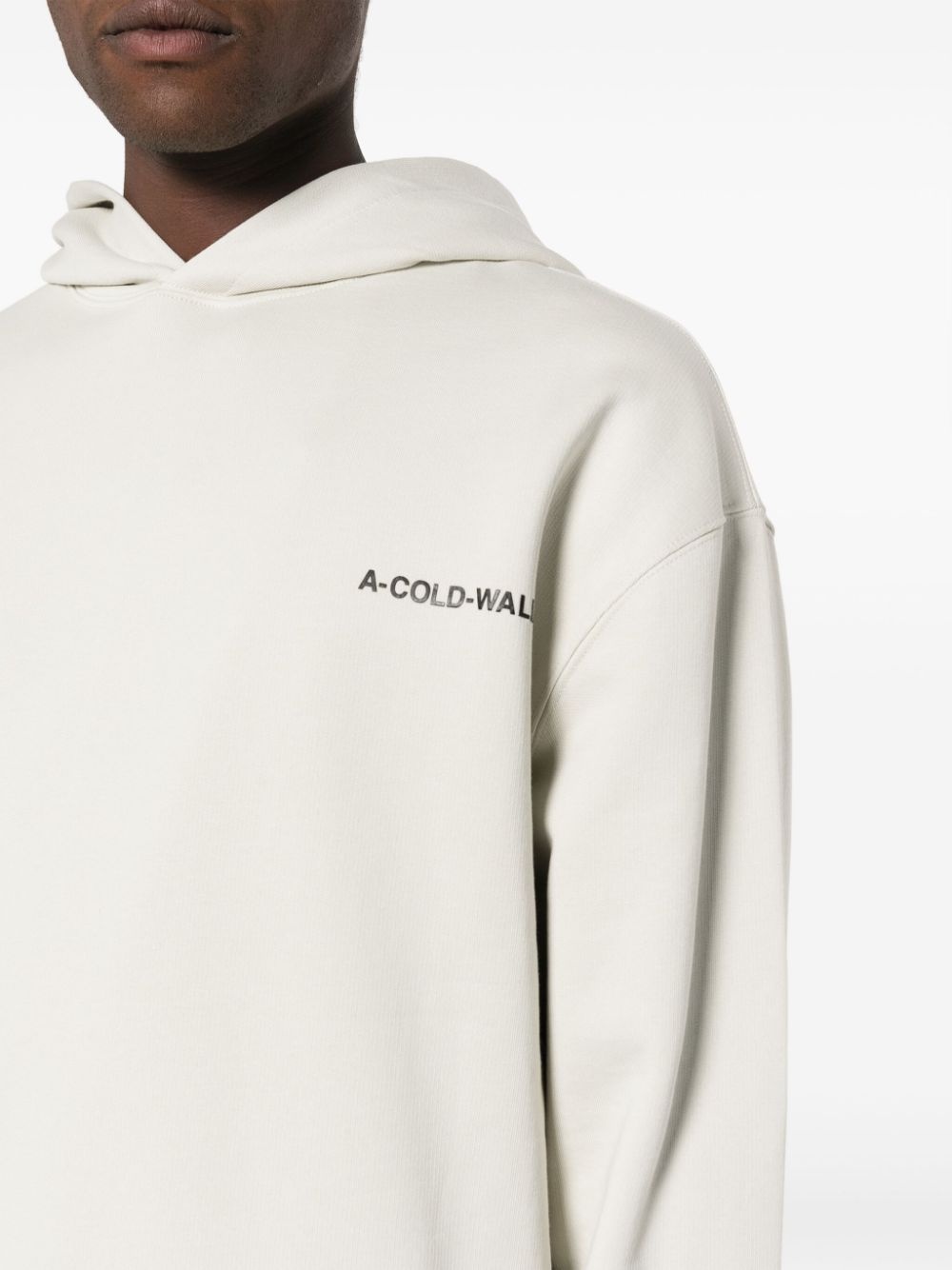 Essentials logo-print cotton hoodie - 5