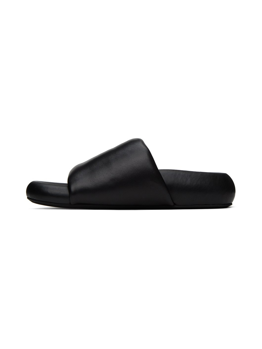 Black Pouf Sandals - 3