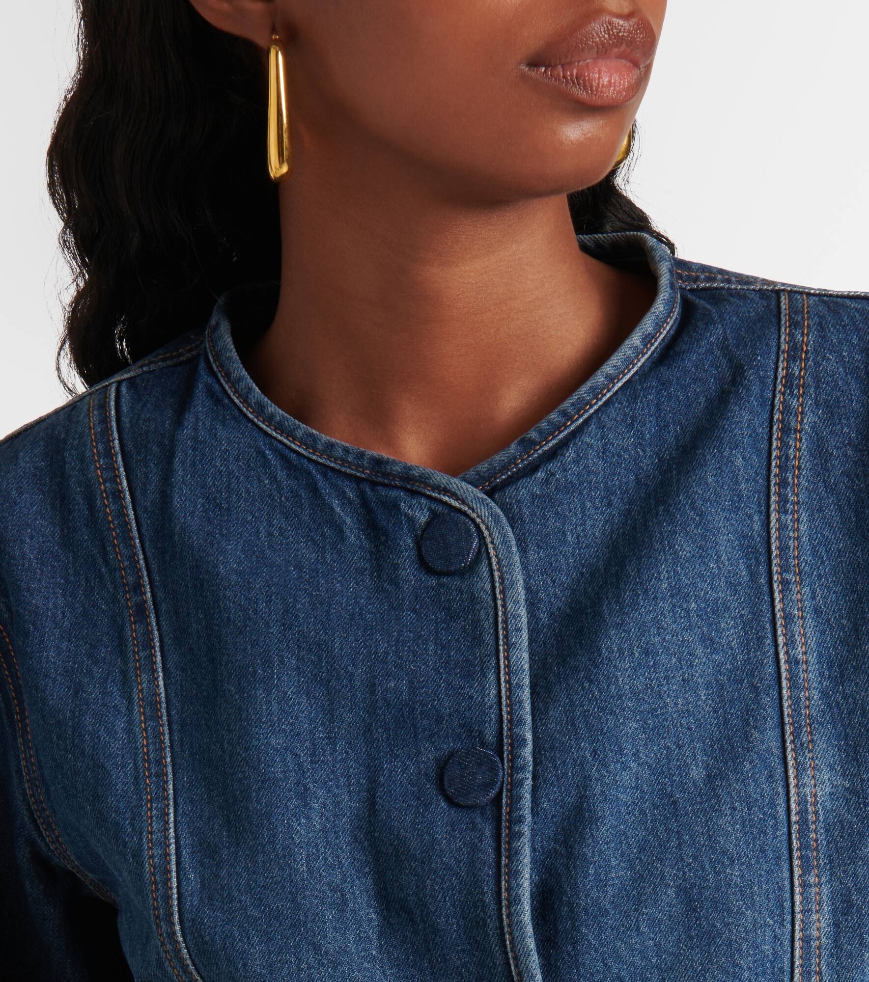 Cordell cropped denim jacket - 4