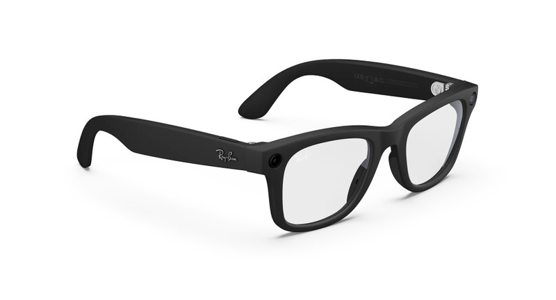 Ray-Ban Meta Wayfarer (Gen 2) Matte Black Clear Lenses 3