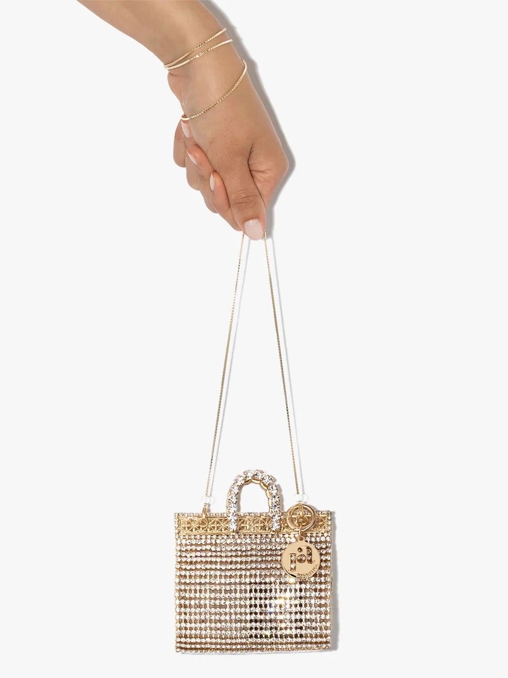 Costanza crystal-embellished mini bag - 3