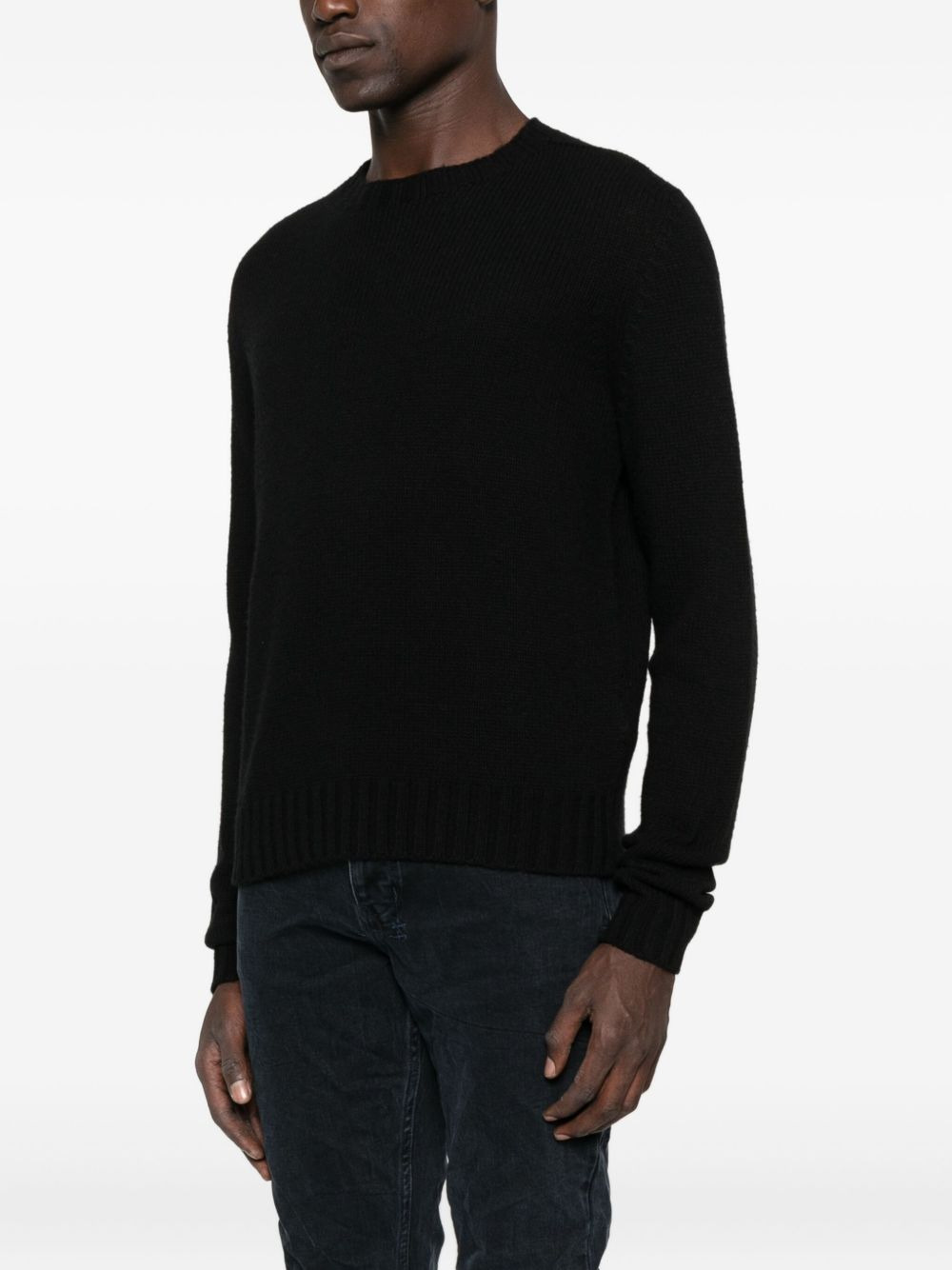 crew-neck knit sweater - 4
