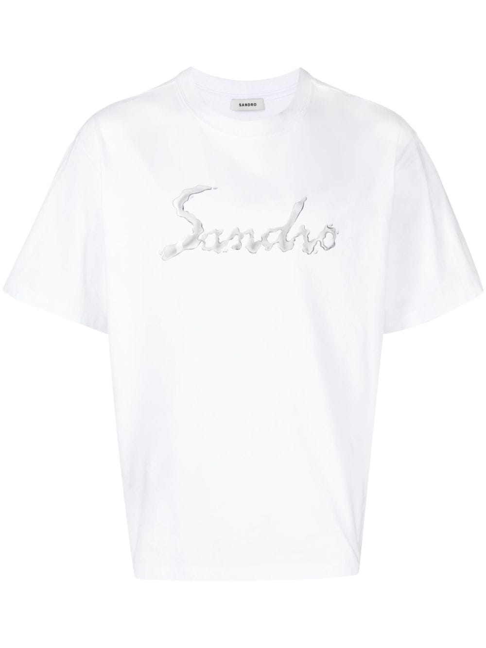 logo-print jersey T-shirt - 1