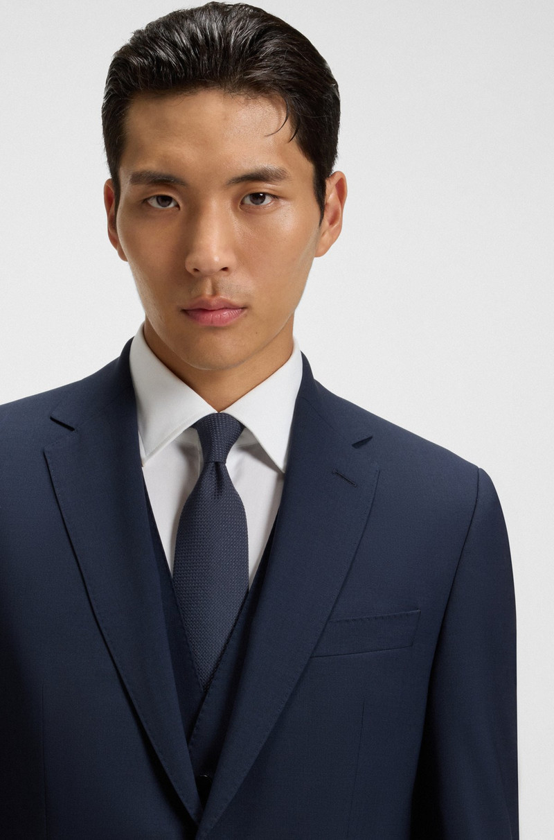 BOSS STRUCTURED TIE IN COTTON AND SILK outlook