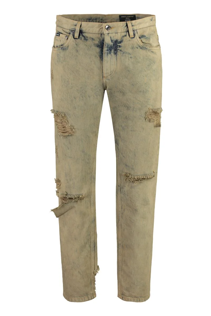 DOLCE & GABBANA LOOSE 5-POCKET JEANS - 1
