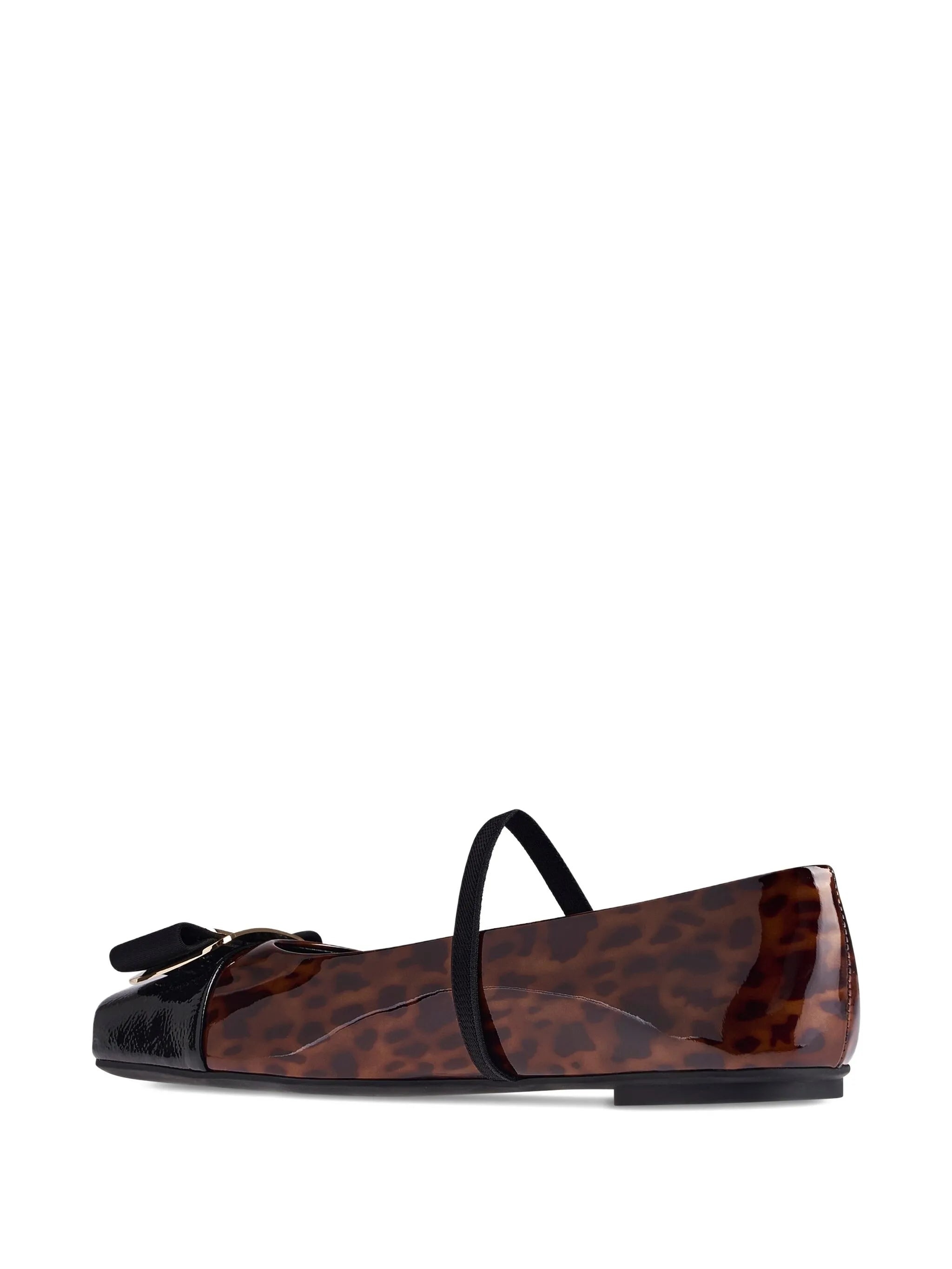 Ferragamo Vara Plate Patent-leather Ballet Flats - 2
